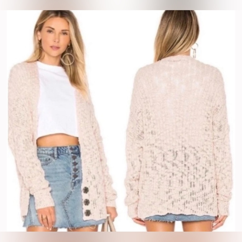 FREE PEOPLE Fun Times Cotton Knit Sweater - XS